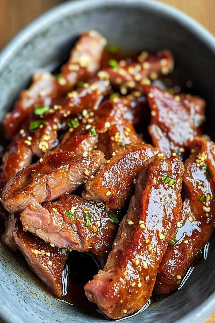 Aiguillettes di anatra marinate