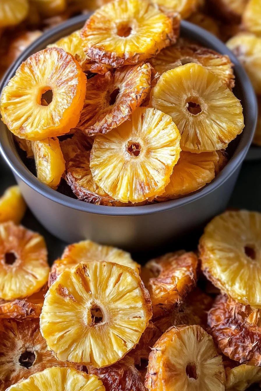 Ananas disidratato con l'air fryer