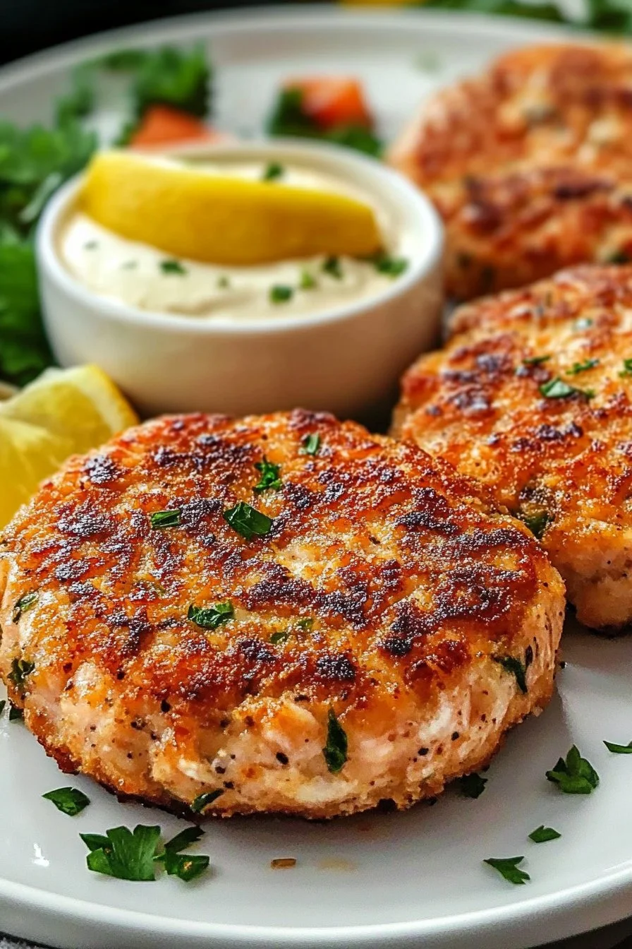 Biscotti di salmone fried in air fryer