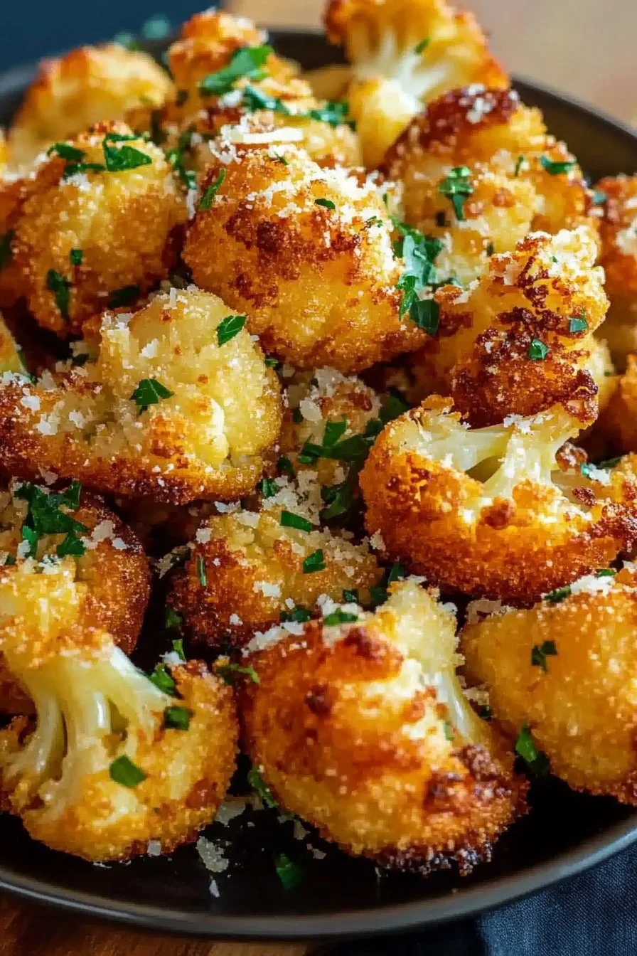 Cavolfiore arrosto croccante al parmigiano