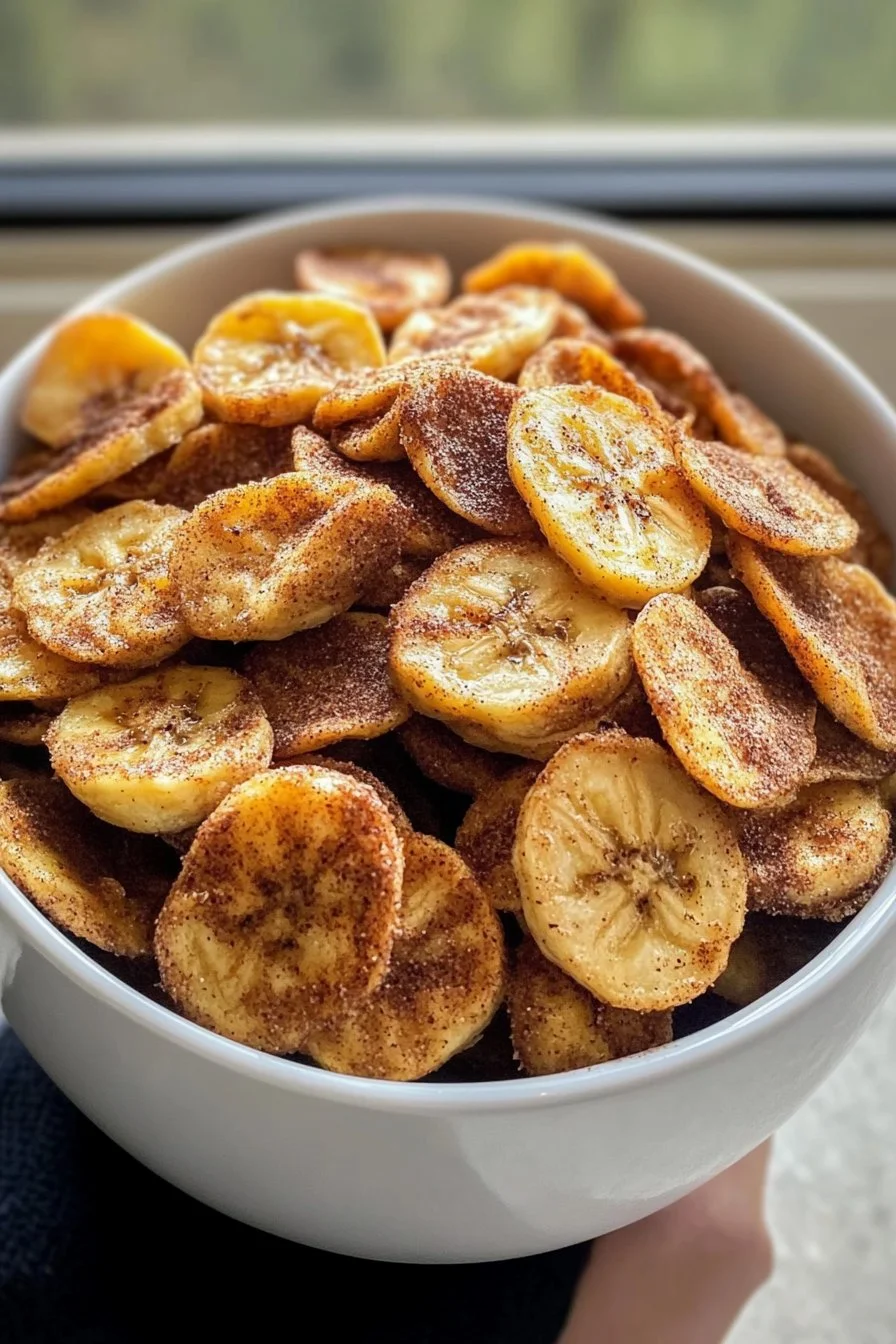 Chips di Banana alla Cannella