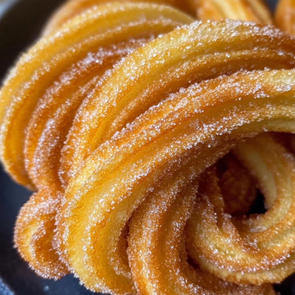 Churros appena fritti con zucchero e cannella della ricetta di Cyril Lignac