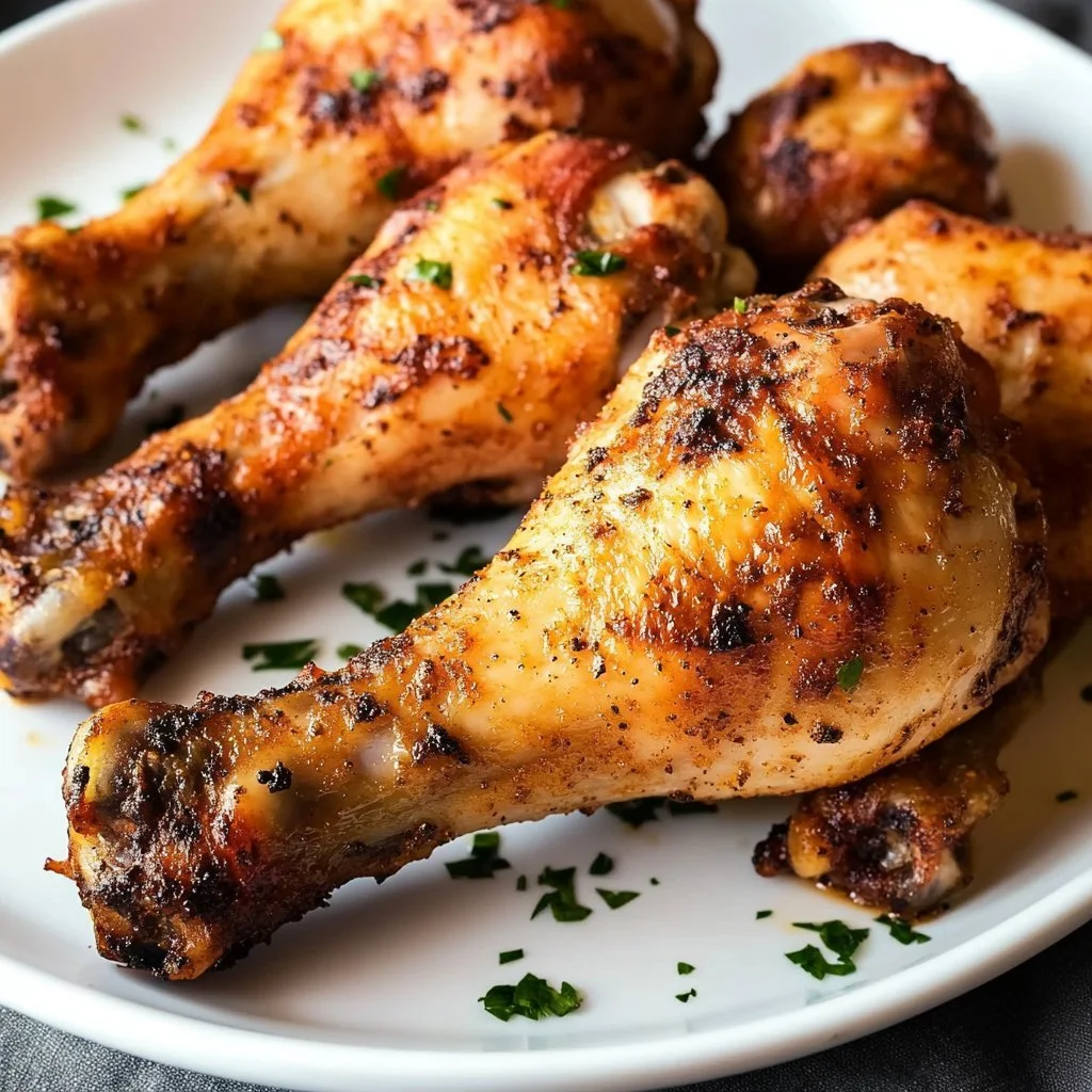Cosce di pollo croccanti cucinate nella friggitrice ad aria