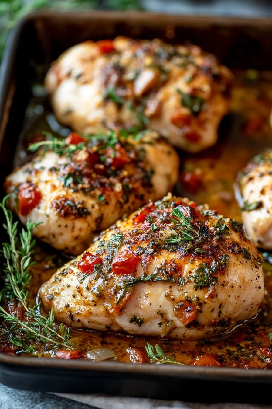 Filetti di pollo all'italiana al forno