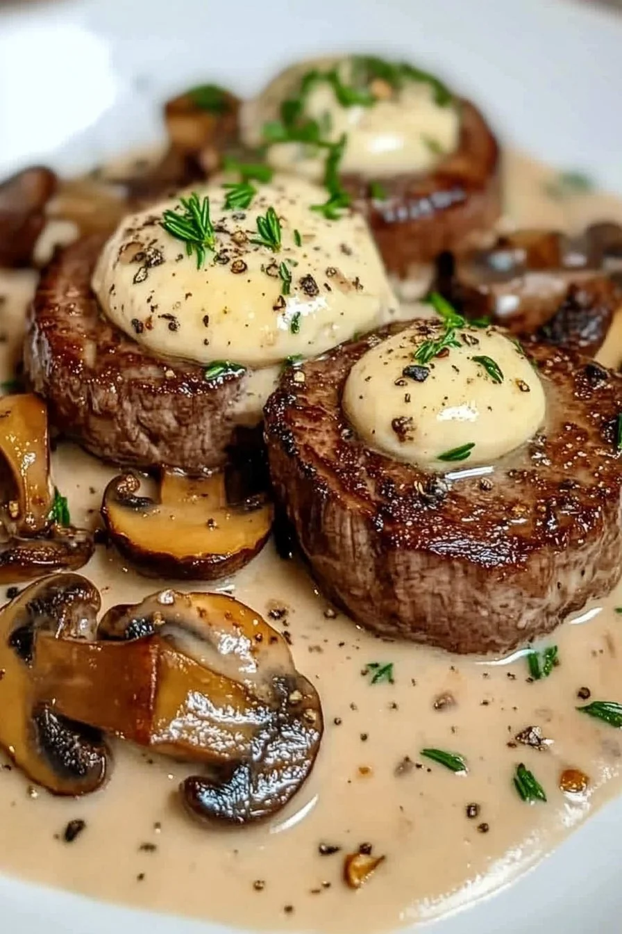 Filetto Mignon al Boursin e Funghi