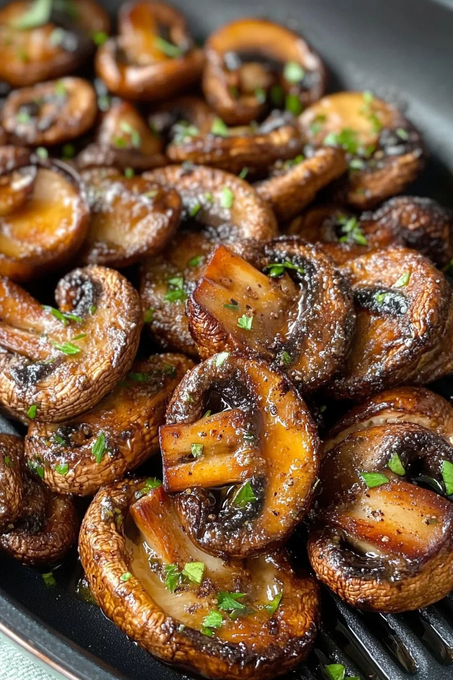 Funghi nella friggitrice ad aria