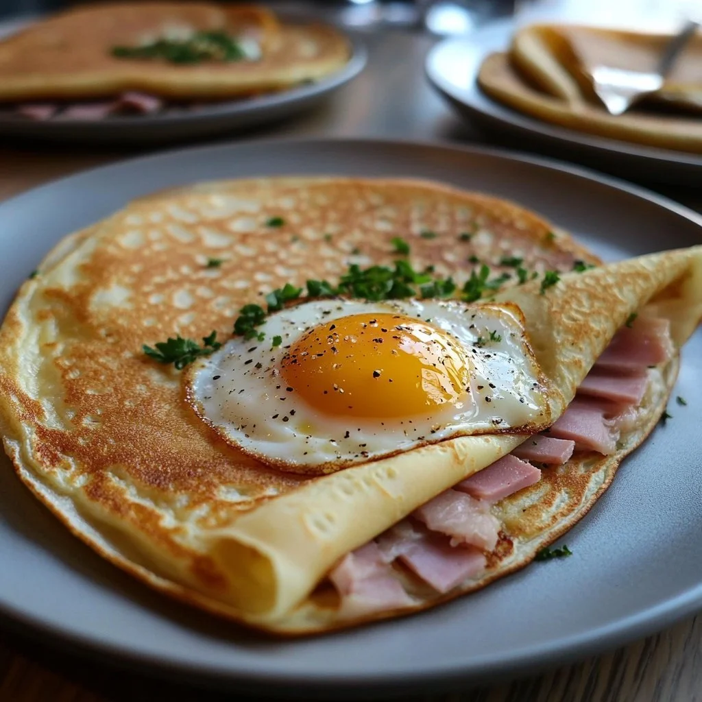 Deliziosa Galette Bretonne Completa con ingredienti freschi.