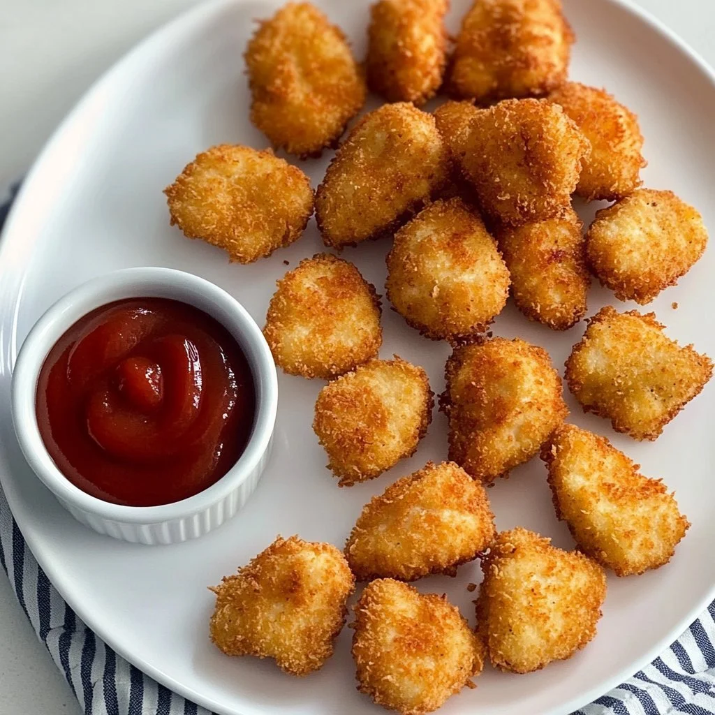 Nuggets di pollo fatti in casa nella friggitrice ad aria croccanti e deliziosi