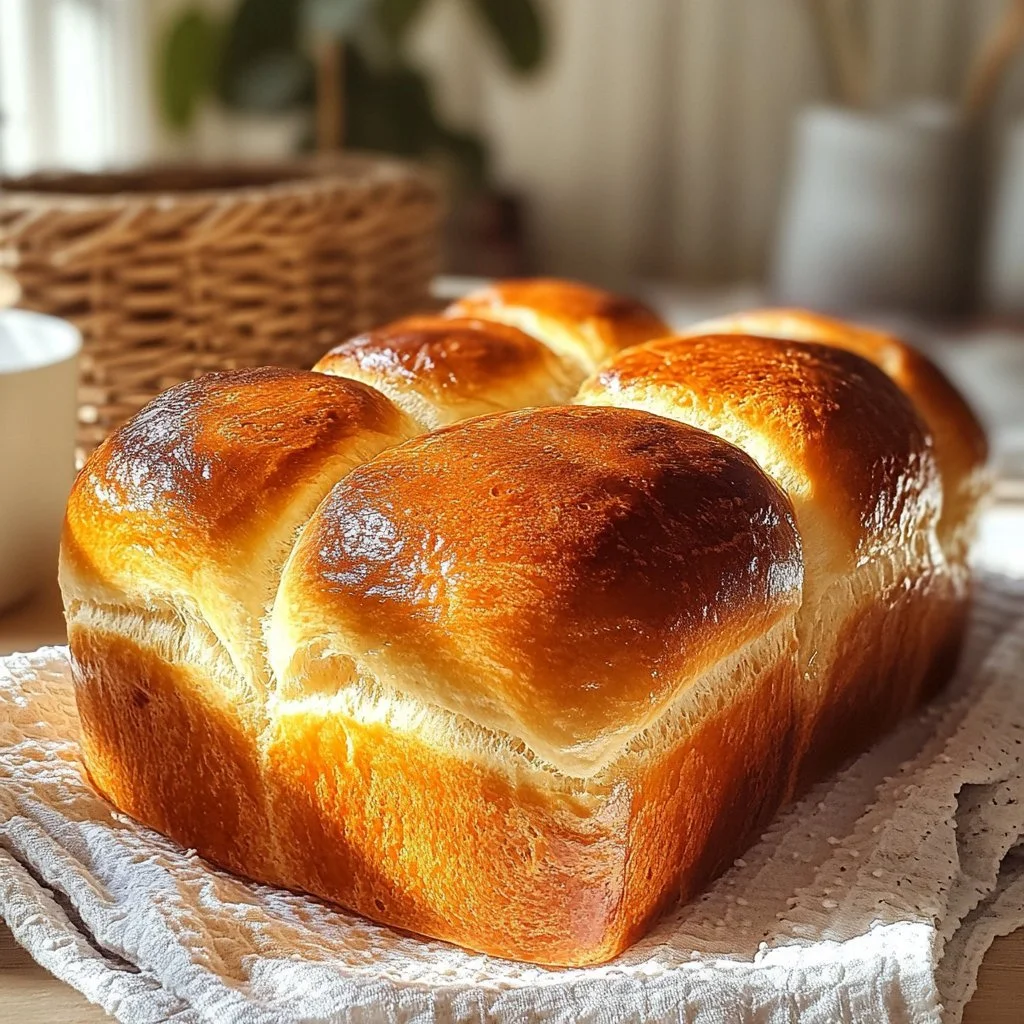 Pain Brioché appena sfornato, morbido e dorato, pronto da gustare.