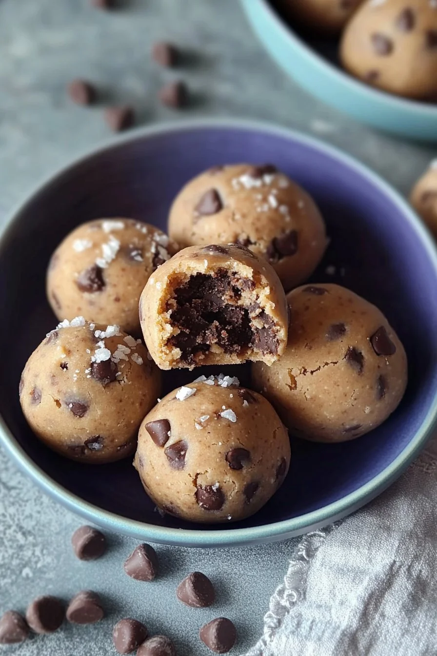 Palline di pasta per biscotti sane