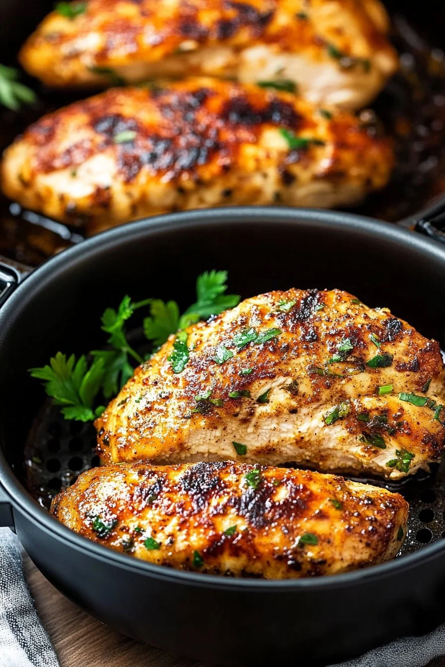 Petti di pollo nella friggitrice ad aria