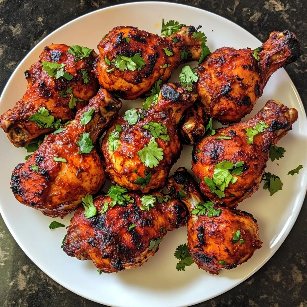 Pollo Tandoori marinato e cotto alla griglia con spezie aromatiche