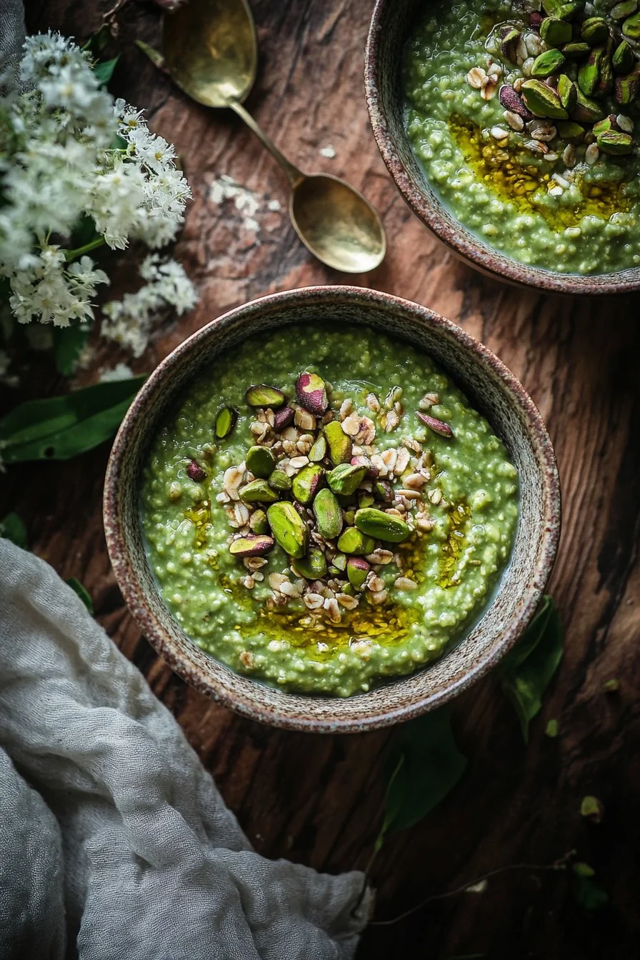 Porridge al pistacchio
