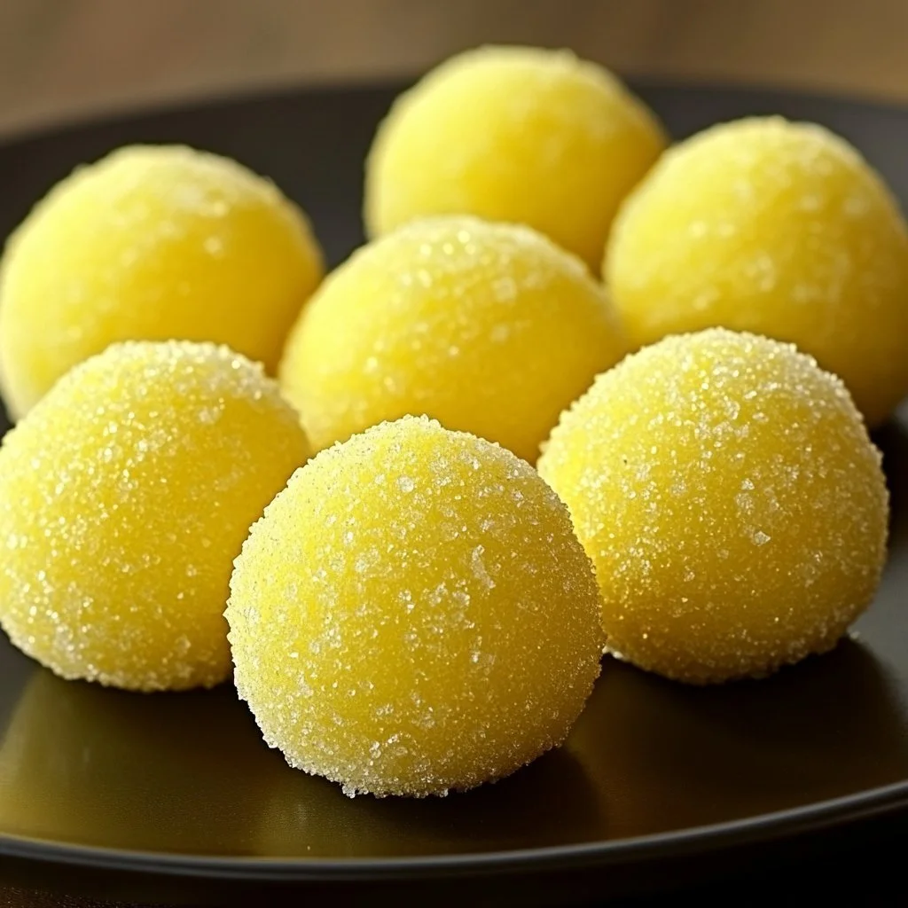 Delizioso Tartufo al Limone, un dessert fresco e goloso, perfetto per ogni occasione