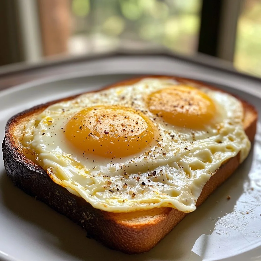 Toast con uova e formaggio preparato nella friggitrice ad aria