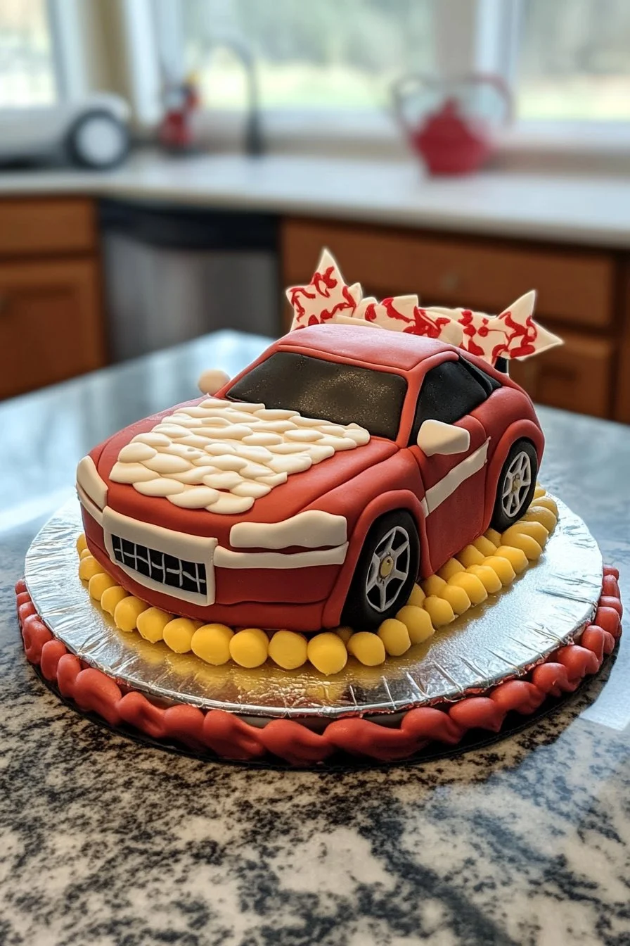 Torta a forma di auto