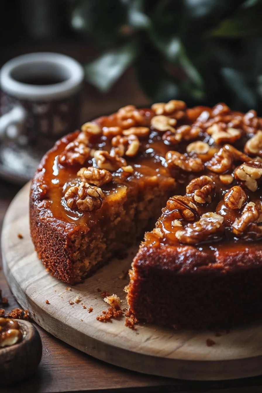 Torta alle noci fondente