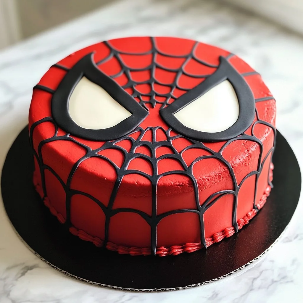 Torta Uomo Ragno decorata per feste a tema supereroi