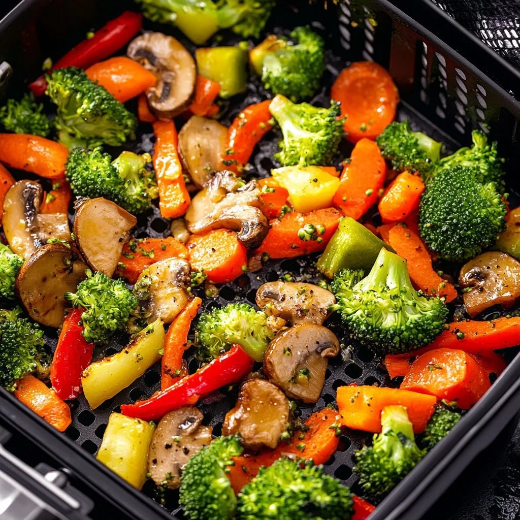 Verdure cucinate nella friggitrice ad aria per un'alimentazione sana