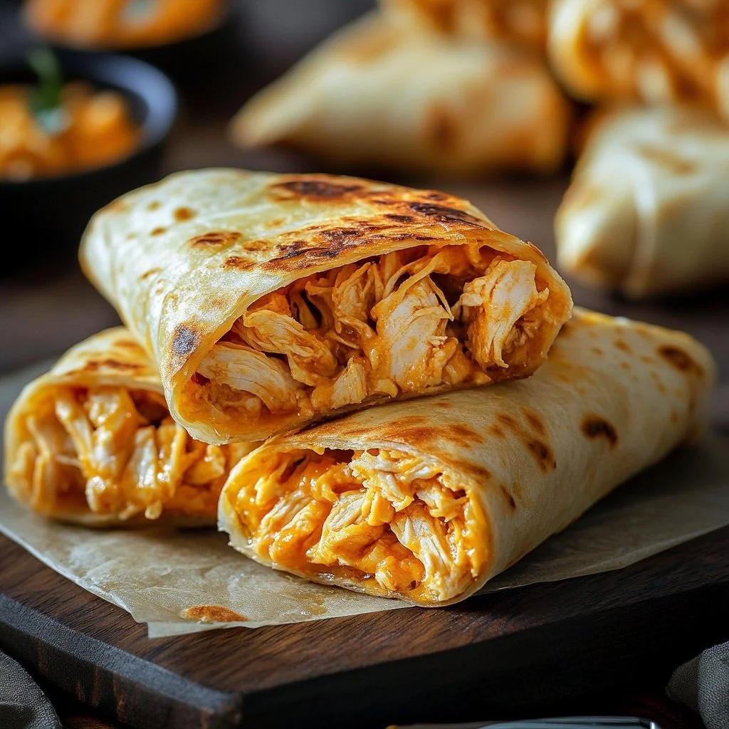 Deliziosi wraps di pollo preparati nella friggitrice ad aria