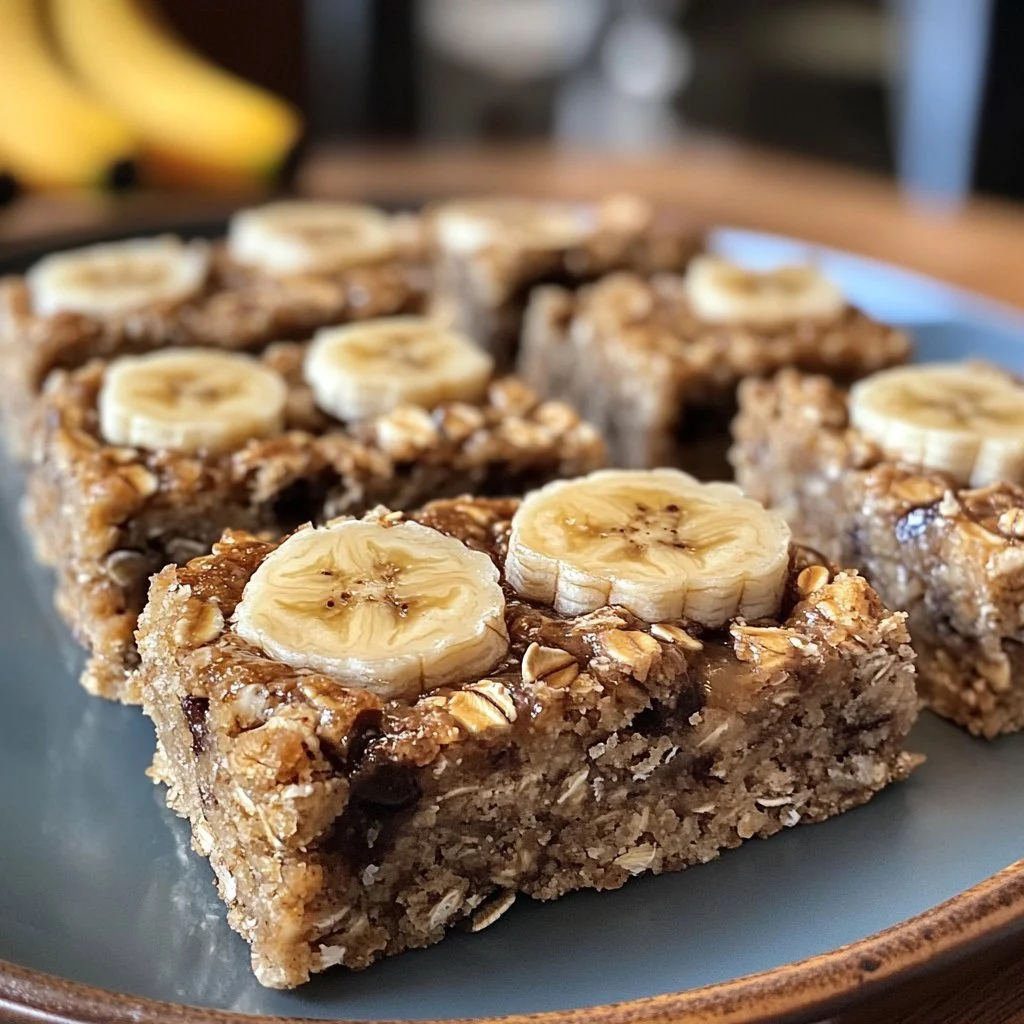 Barrette di avena e banana, uno snack sano e nutriente.