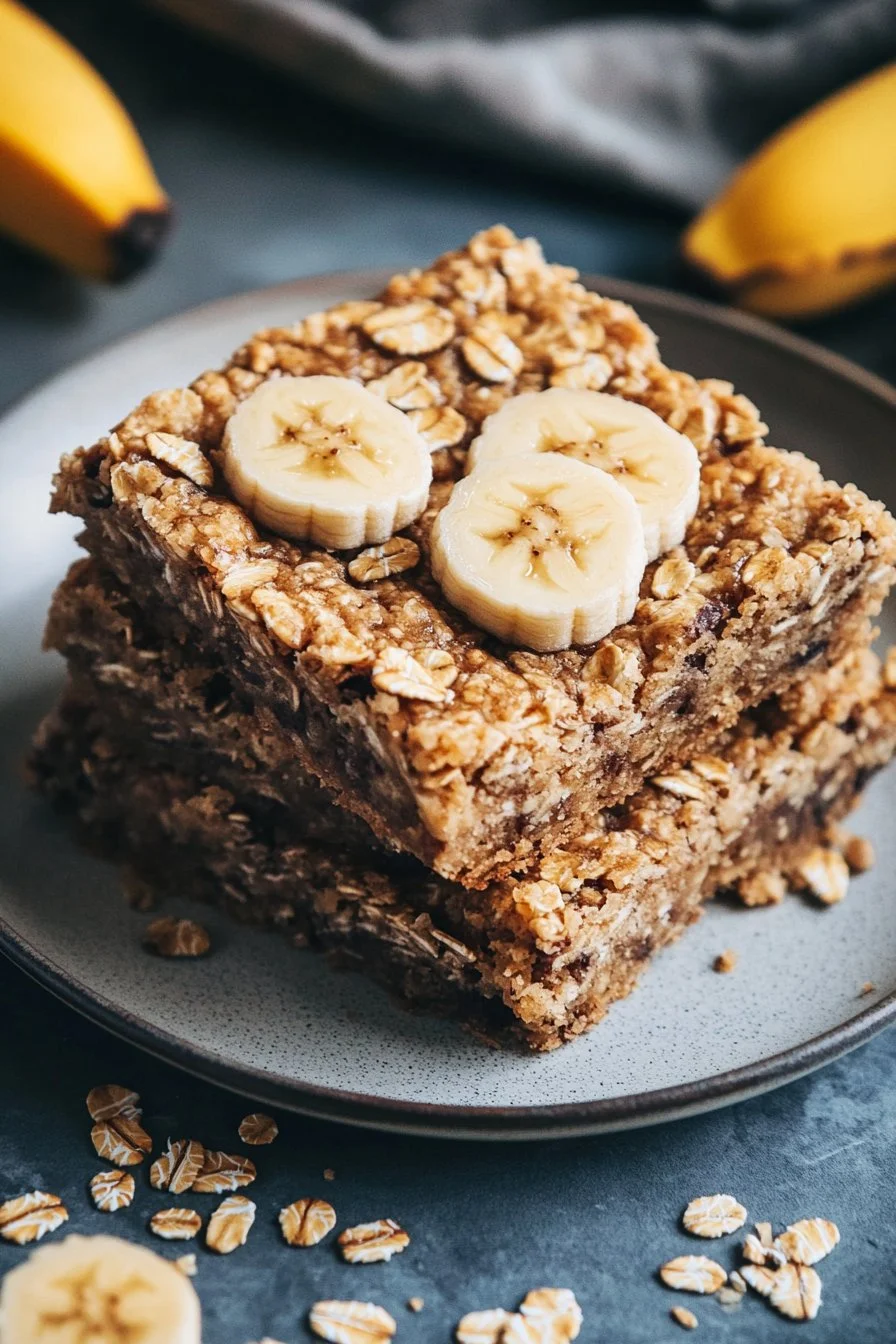 Barrette di avena e banana