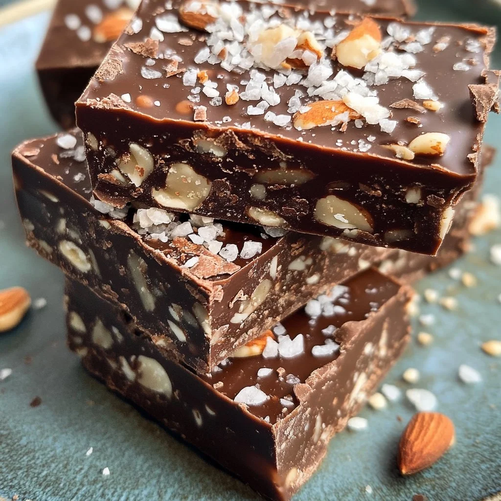 Barrette di noci al cioccolato fondente e sale marino