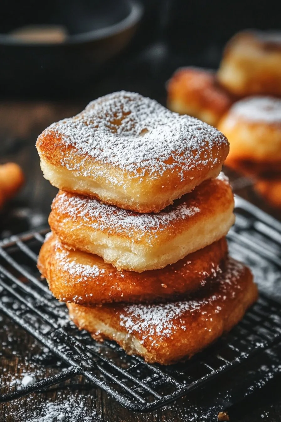 Beignets di banana cotti in friggitrice ad aria