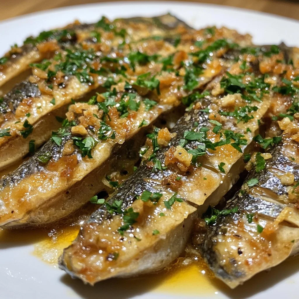 Piatto di Brandade di Sardine servito con contorni freschi