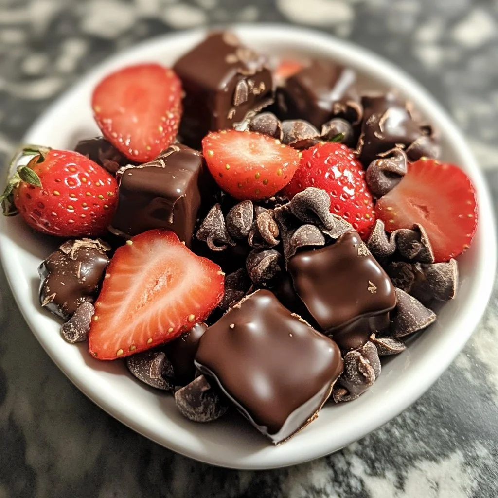 Budino di cioccolato con fragole e yogurt