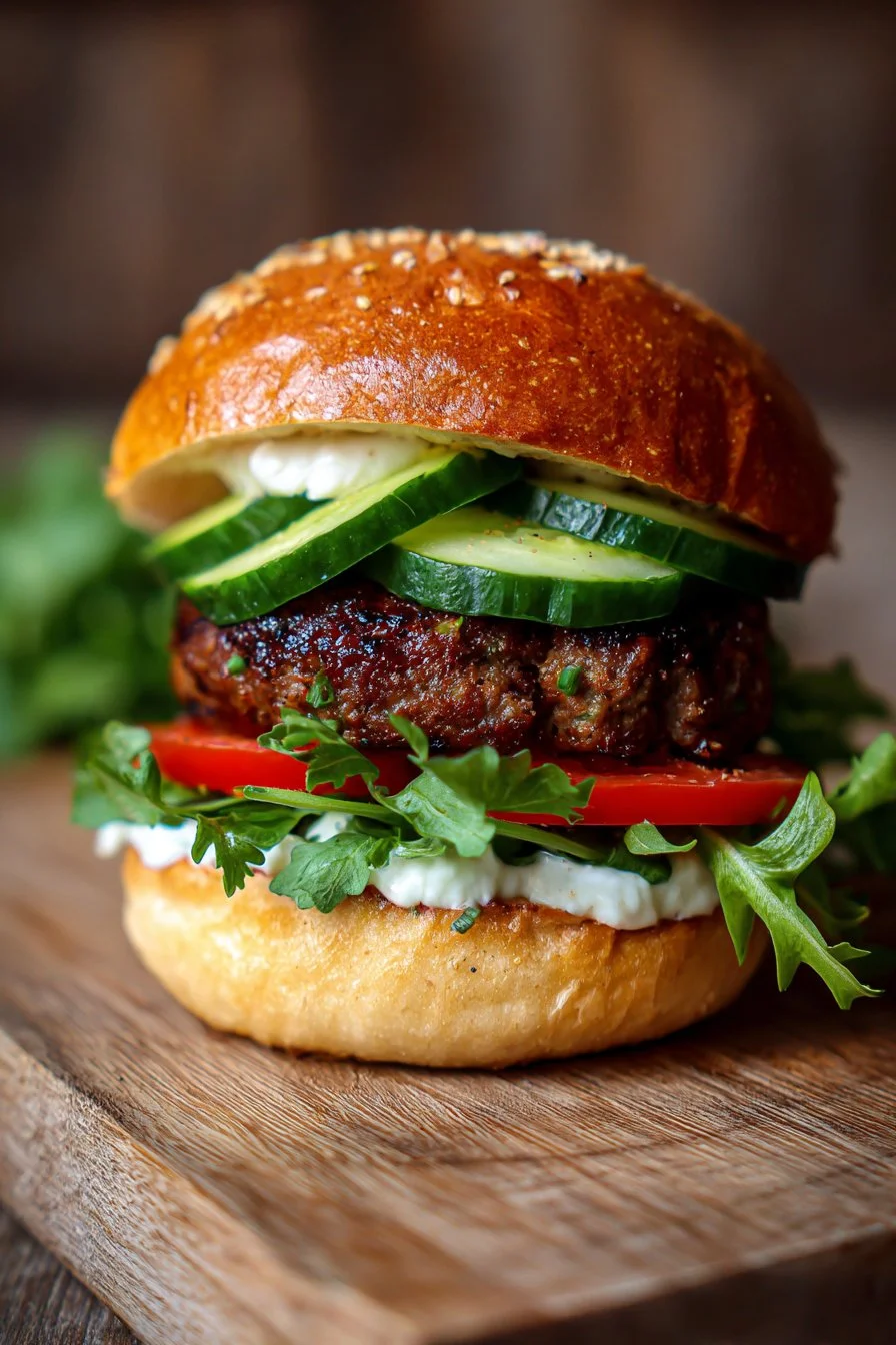 Burger fresco di cetriolo