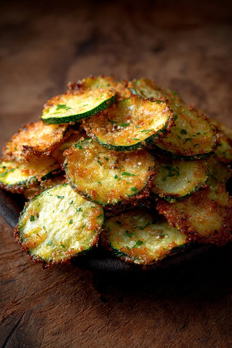 Chips di zucchine croccanti
