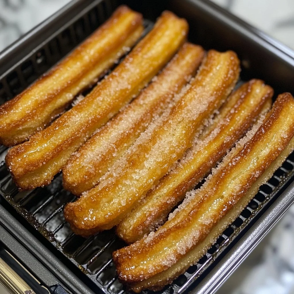 Churros salutari preparati nella friggitrice ad aria