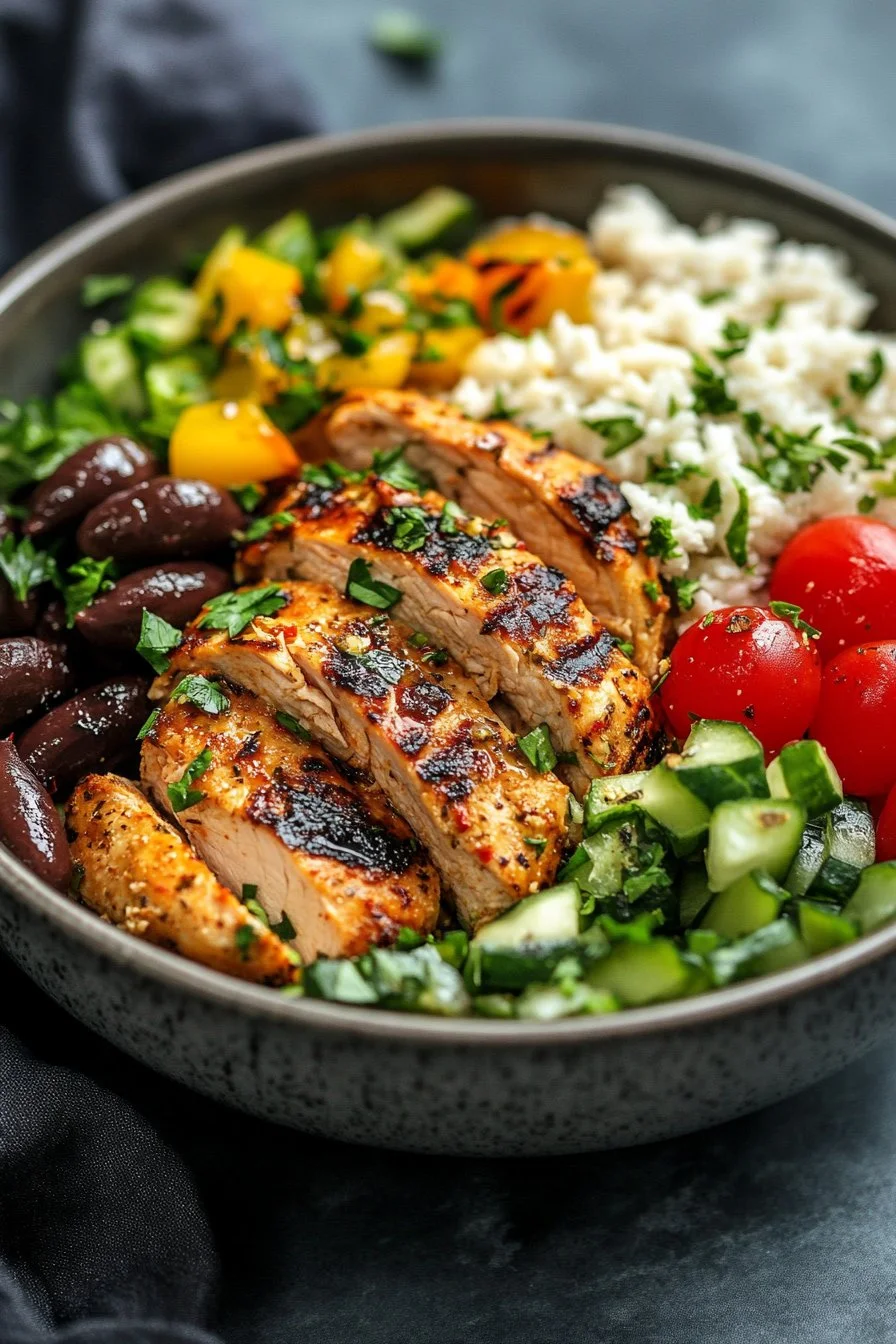 Ciotola di pollo greco