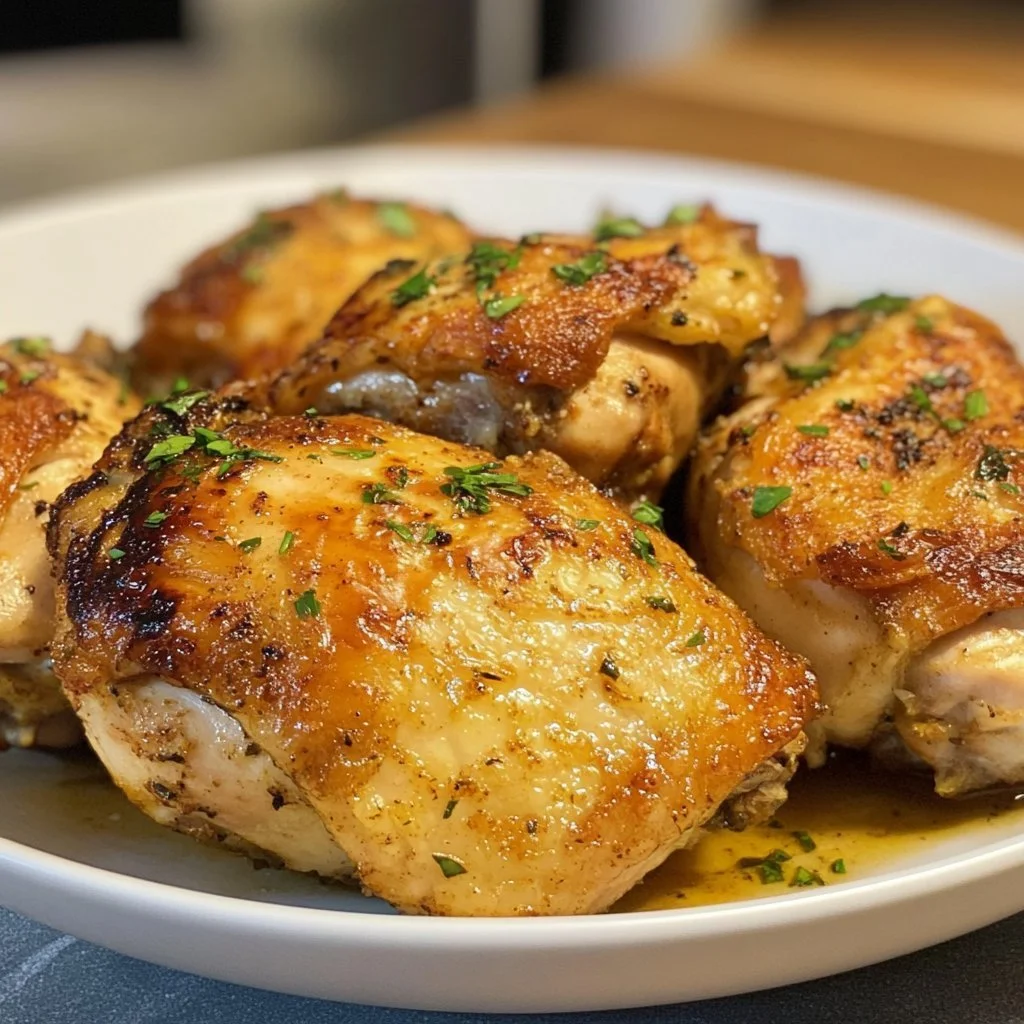 Coscia di pollo croccante preparata nell'Airfryer