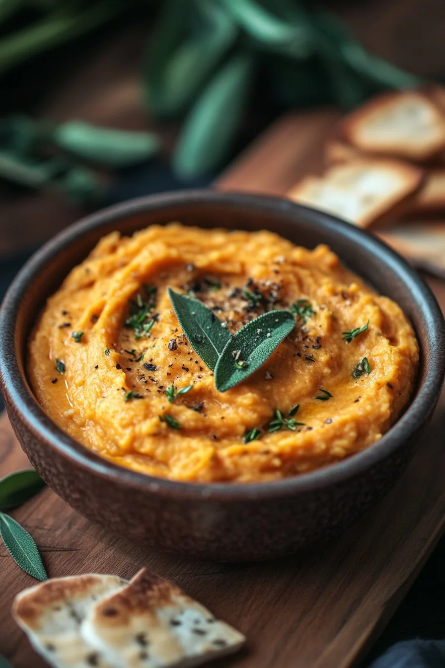 Crema di Carote, Formaggio Fresco e Erbe