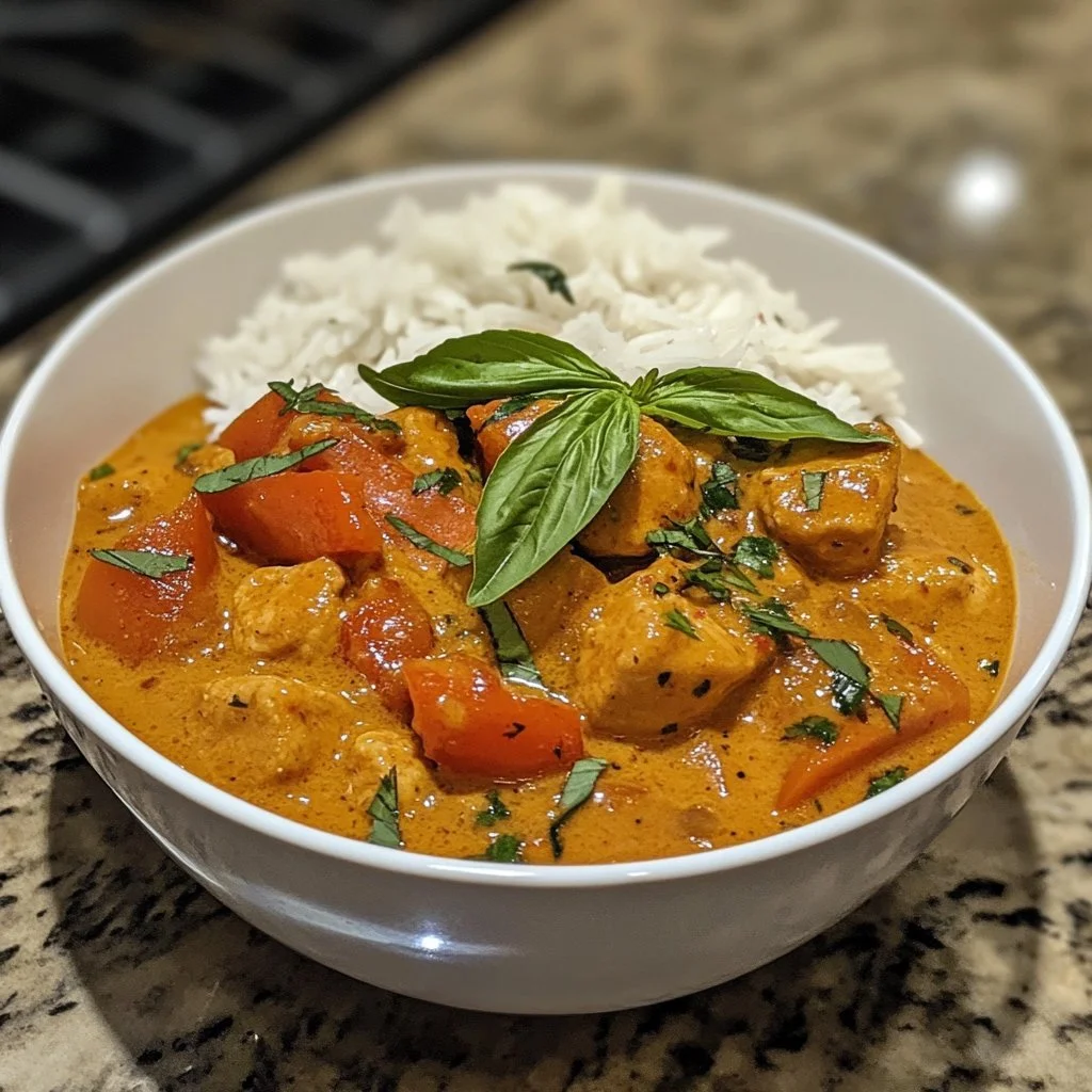 Ricetta di curry rosso tailandese facile e gustosa