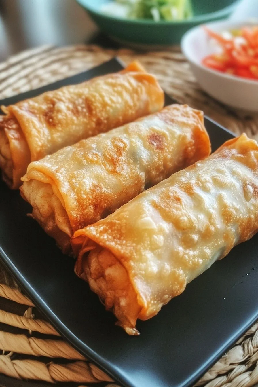 Involtini di uova con gamberi e cavolo