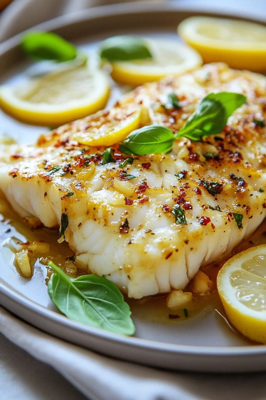 Merluzzo Mediterraneo Senza Glutine al Limone e Aglio