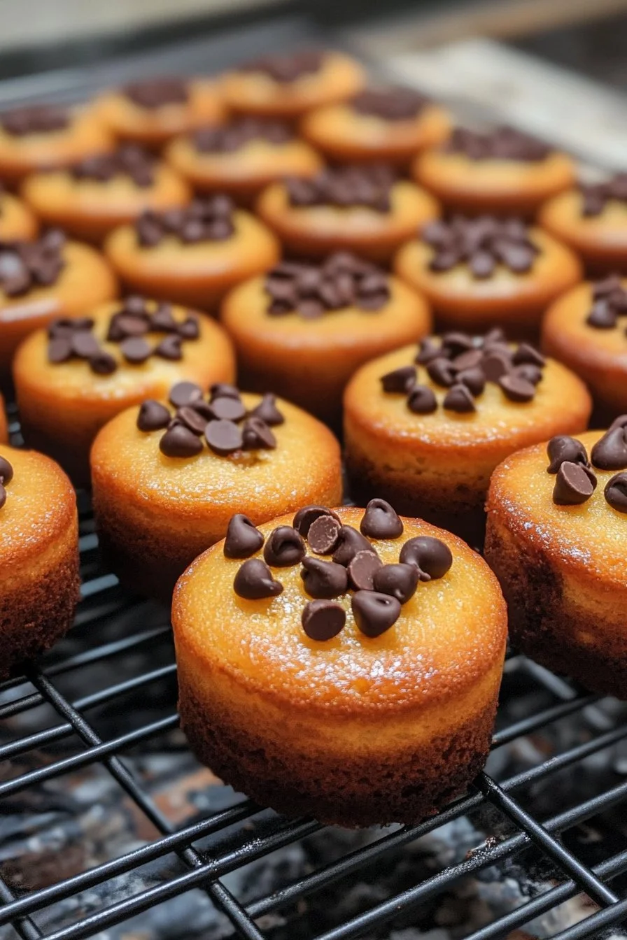 Mini galette dei re con gocce di cioccolato
