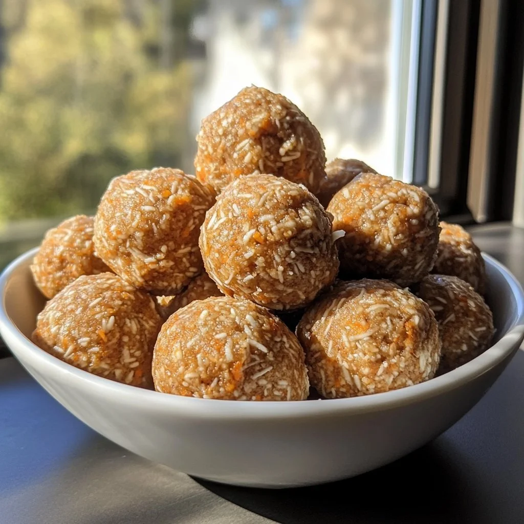 Palline Energetiche al Torta di Carote, snack salutari e gustosi