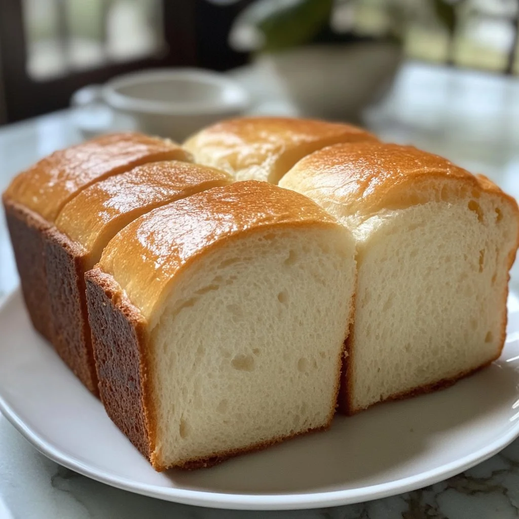Pane al latte soffice appena sfornato con crosta dorata