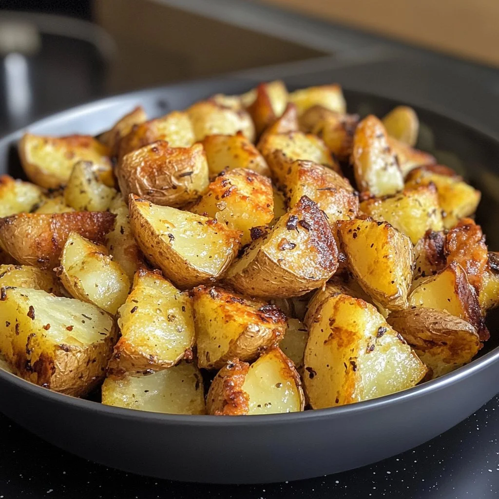 Patate arrosto croccanti preparate nella friggitrice ad aria