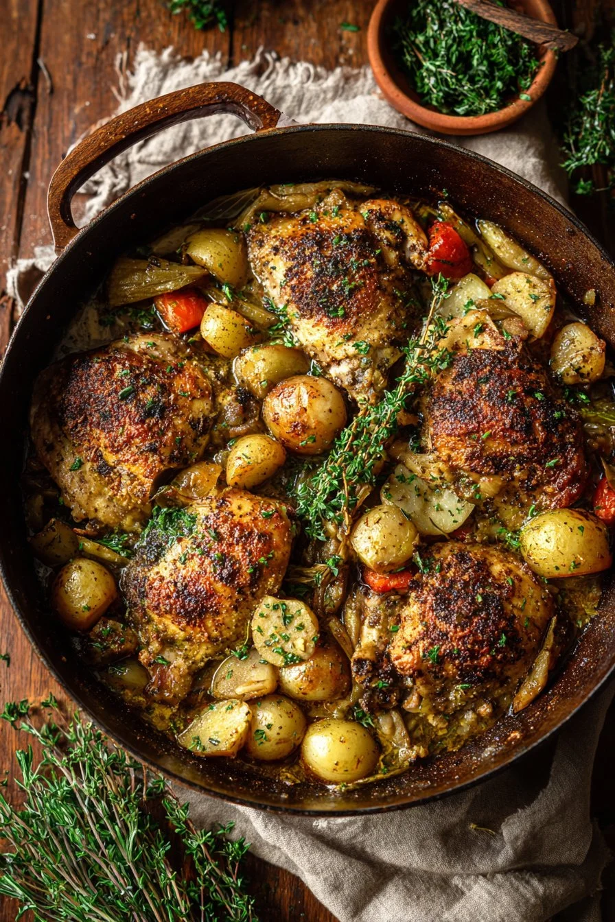 Pollo alla sidro di mele