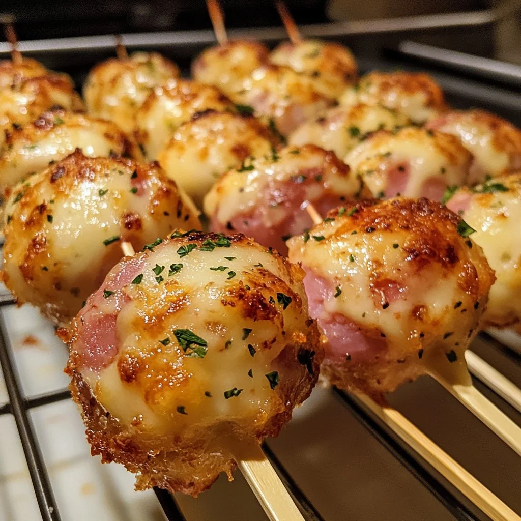 Pops di Torta Salati al prosciutto e formaggio, snack gustoso e creativo.