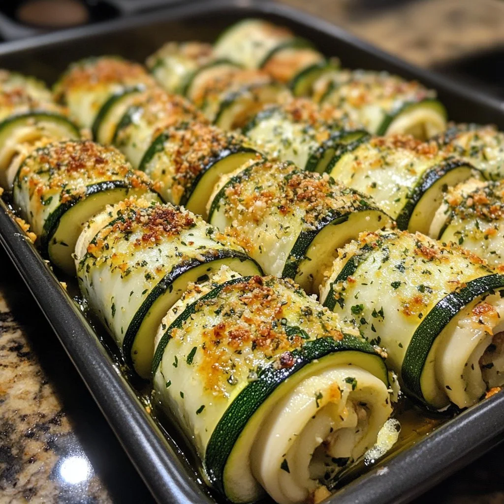 Rollatini di zucchine farciti con formaggio e erbe aromatiche