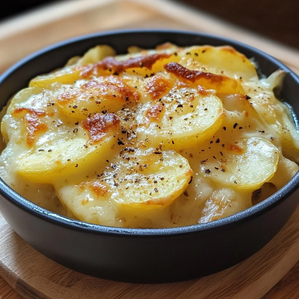 Tartiflette cucinata nell'Airfryer con formaggio e patate