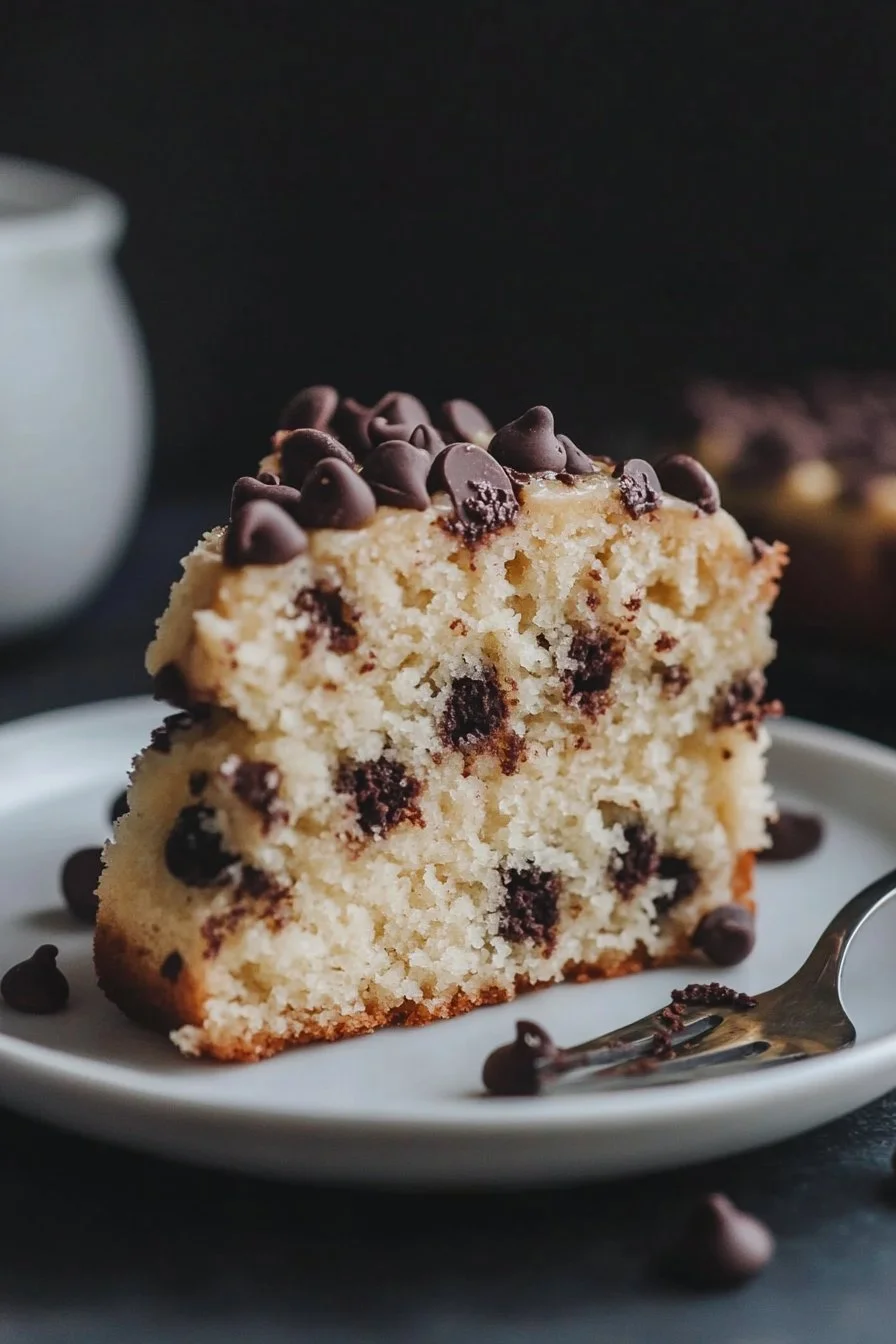 Torta di mele e gocce di cioccolato