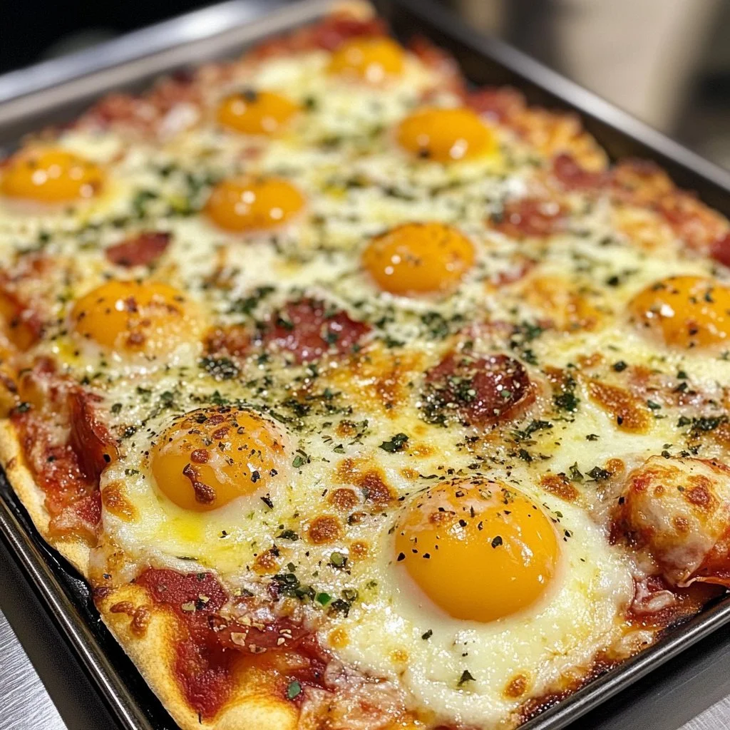 Uova alla pizza: piatto gustoso con uova e ingredienti per pizza