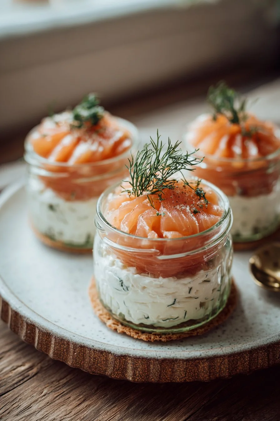 Verrine al Salmone e Boursin